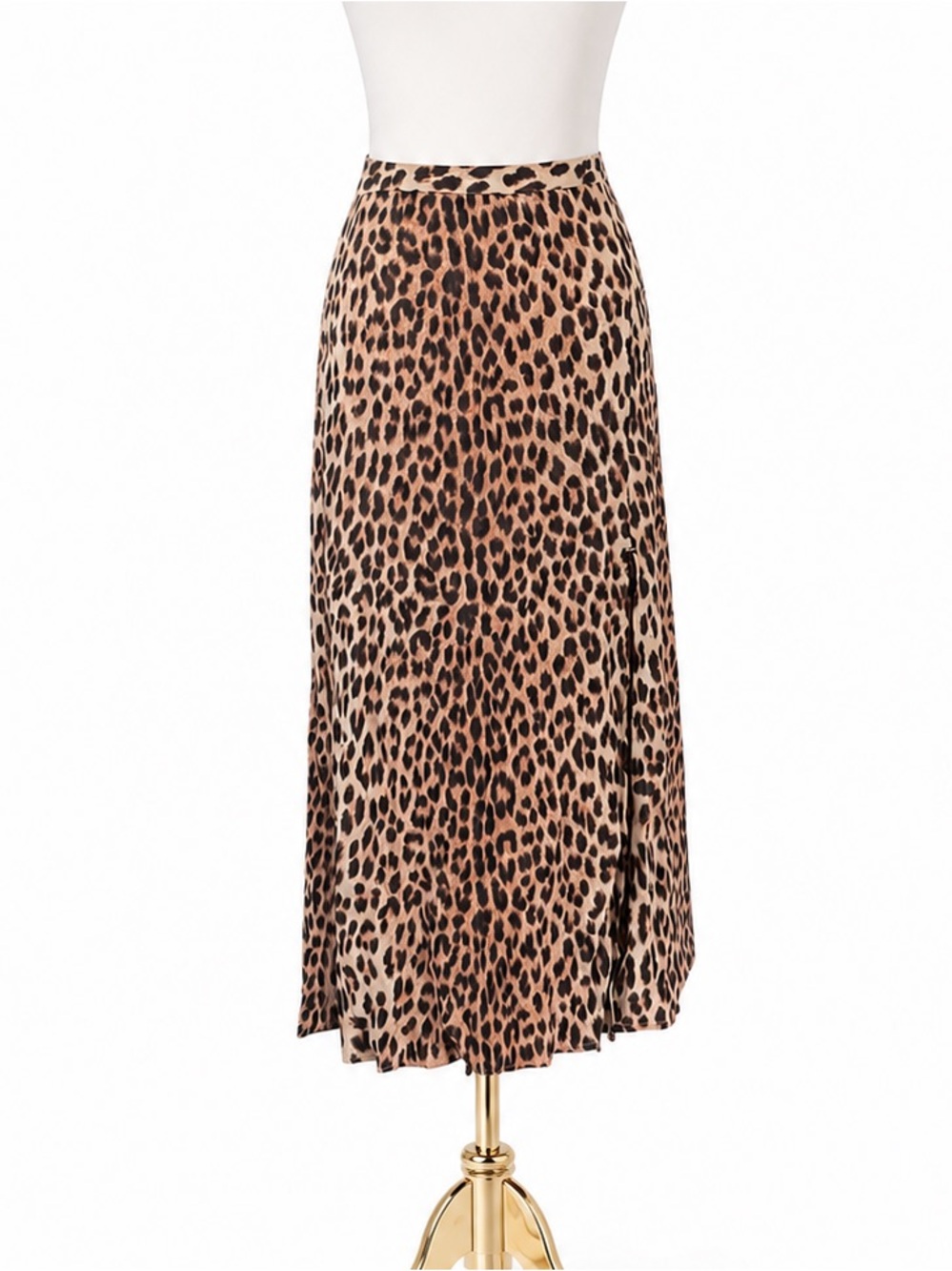 H&M Leopard Midi Skirt Size 12